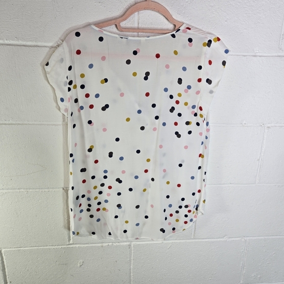 Boden Confetti Dot Pleat Front Blouse - Picture 2 of 6